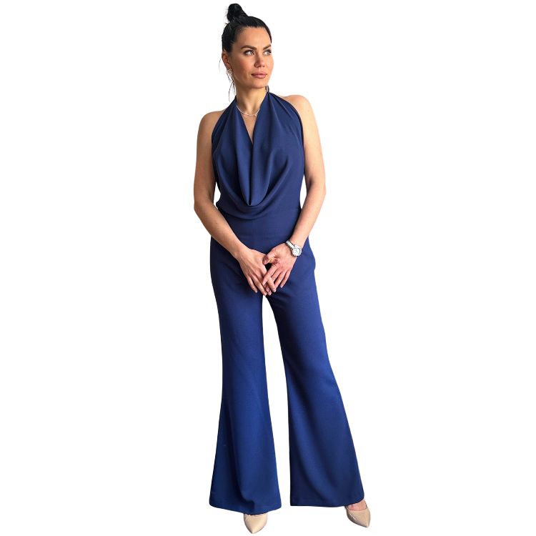 Jumpsuit met open rug