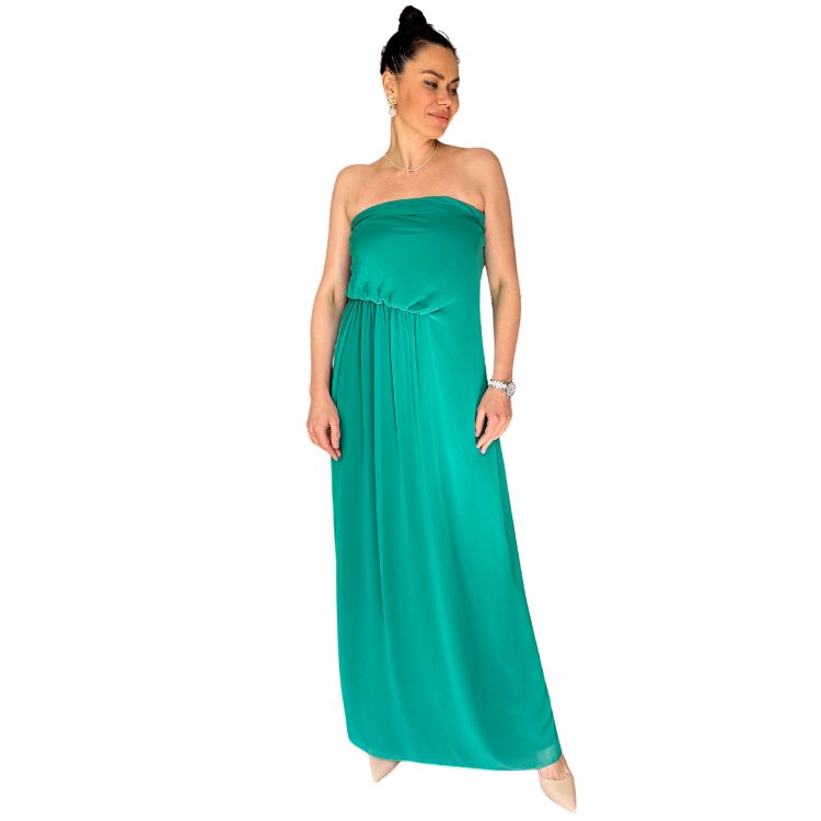 Strapless gala jurk
