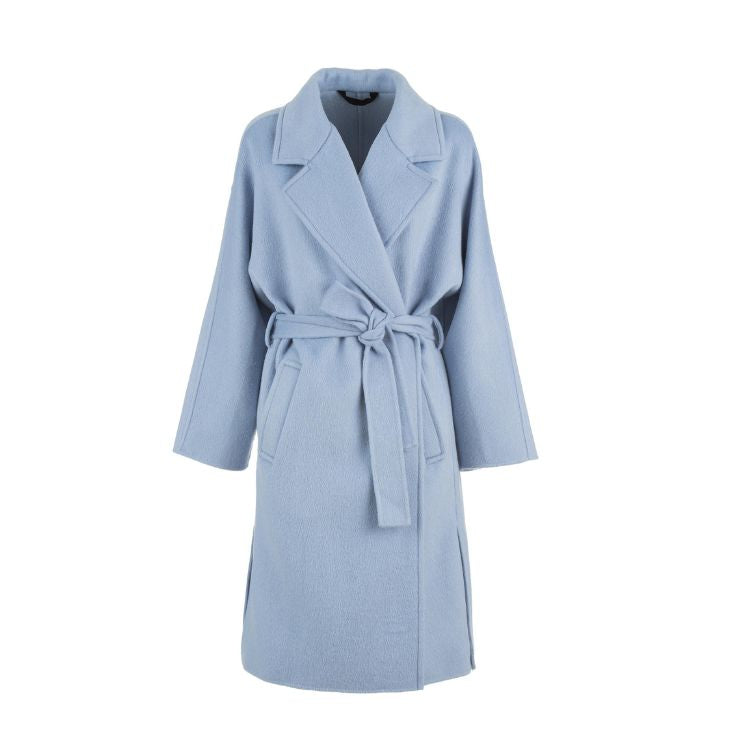 Luxe mohair wol blended lange jas