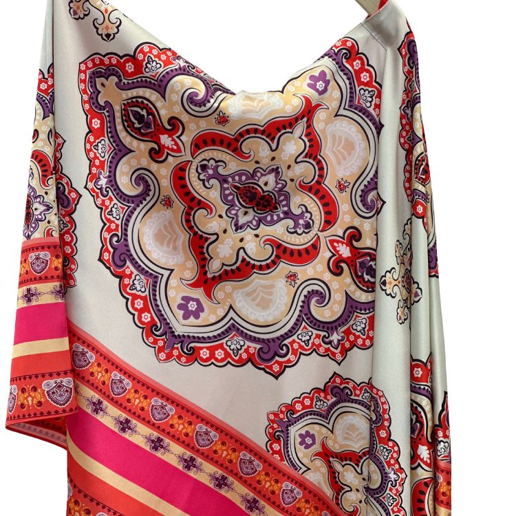 Asymmetrische top met print