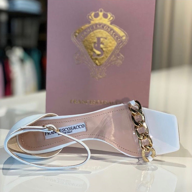 Witte italiaanse dames sandalen