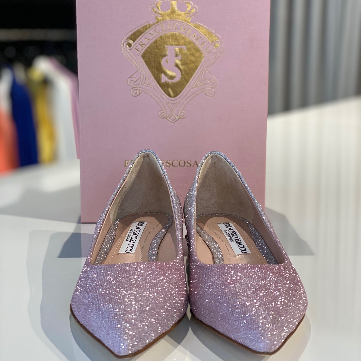 Feestelijke italiaanse dames schoenen - ballerinas