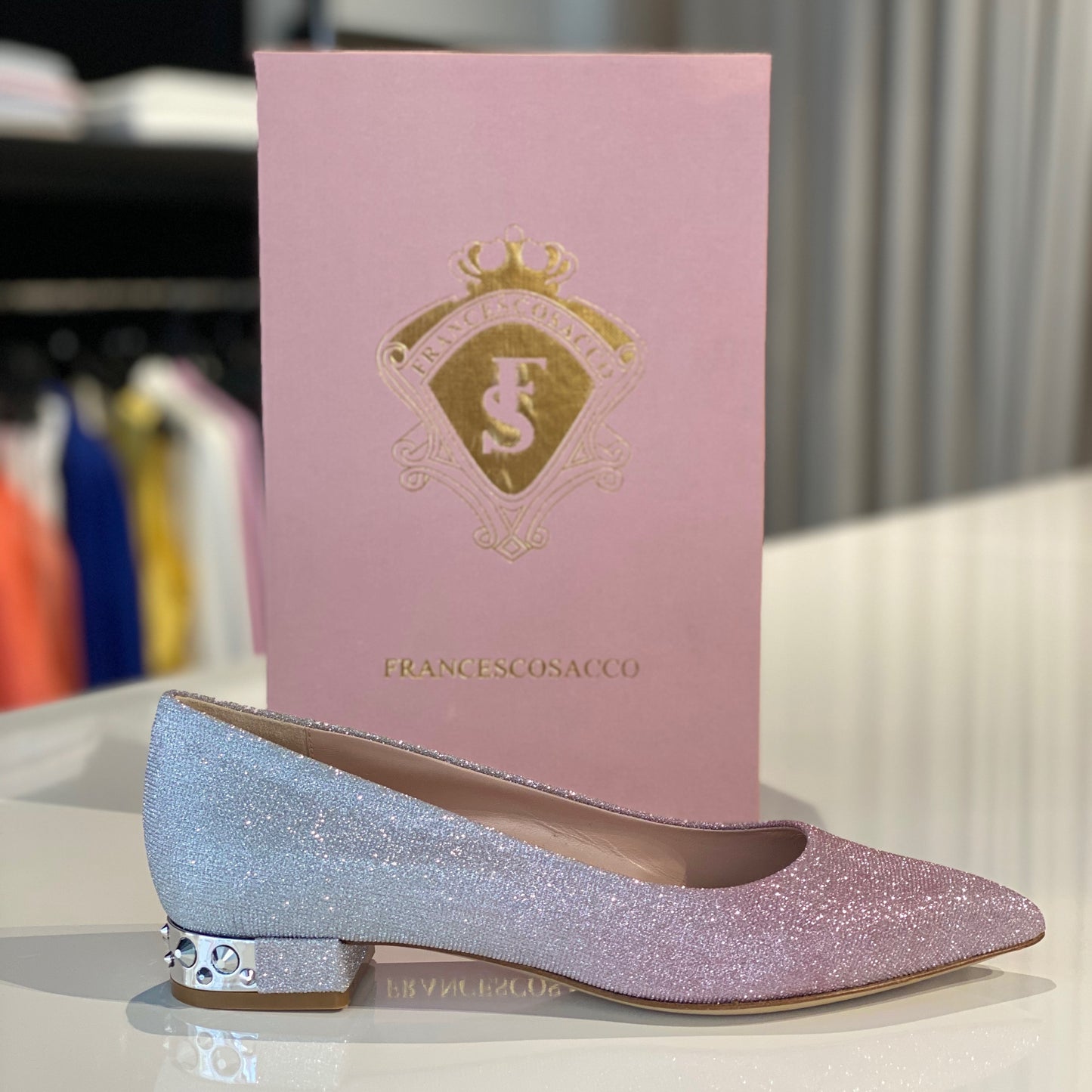 Feestelijke italiaanse dames schoenen - ballerinas