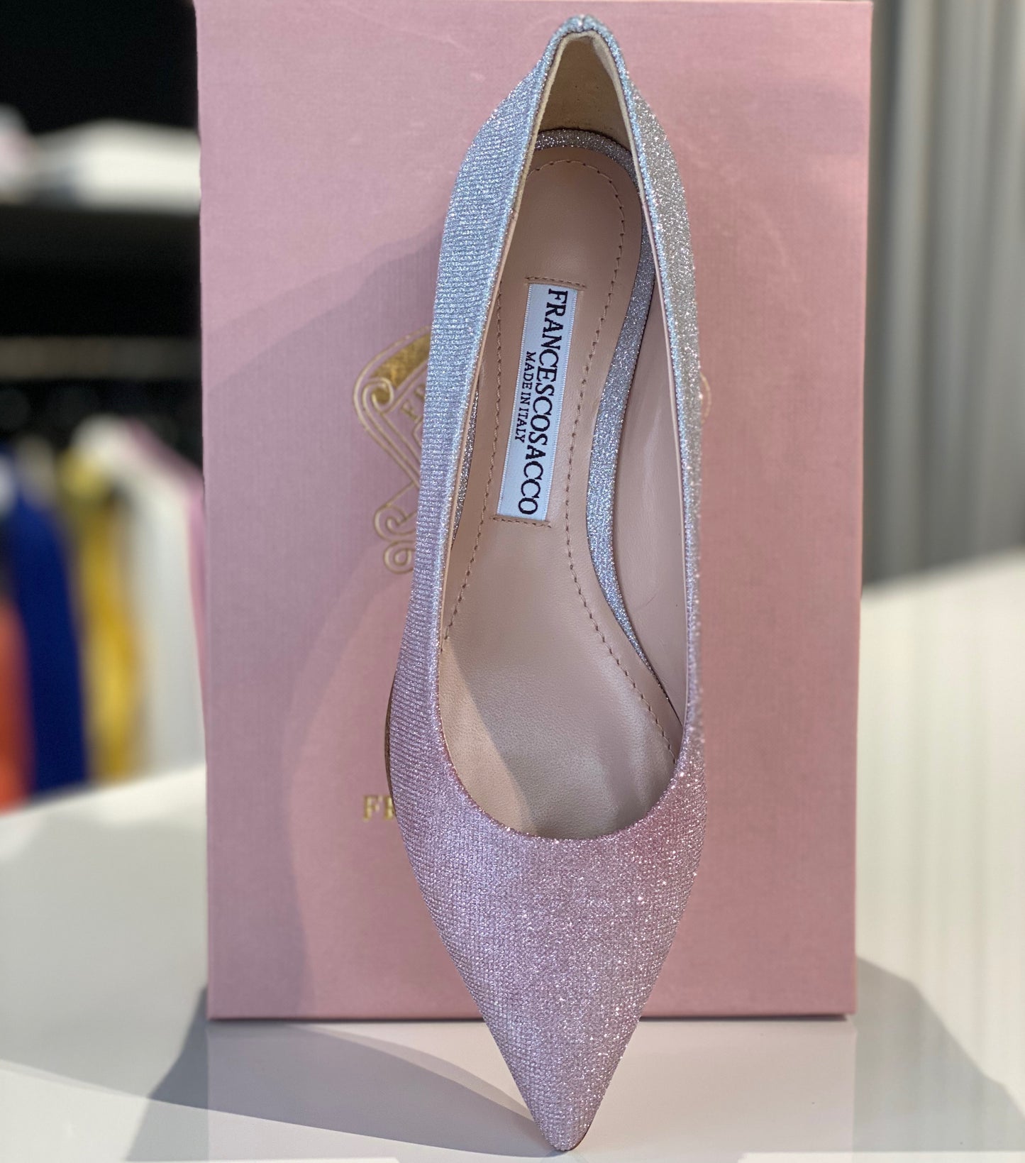 Feestelijke italiaanse dames schoenen - ballerinas