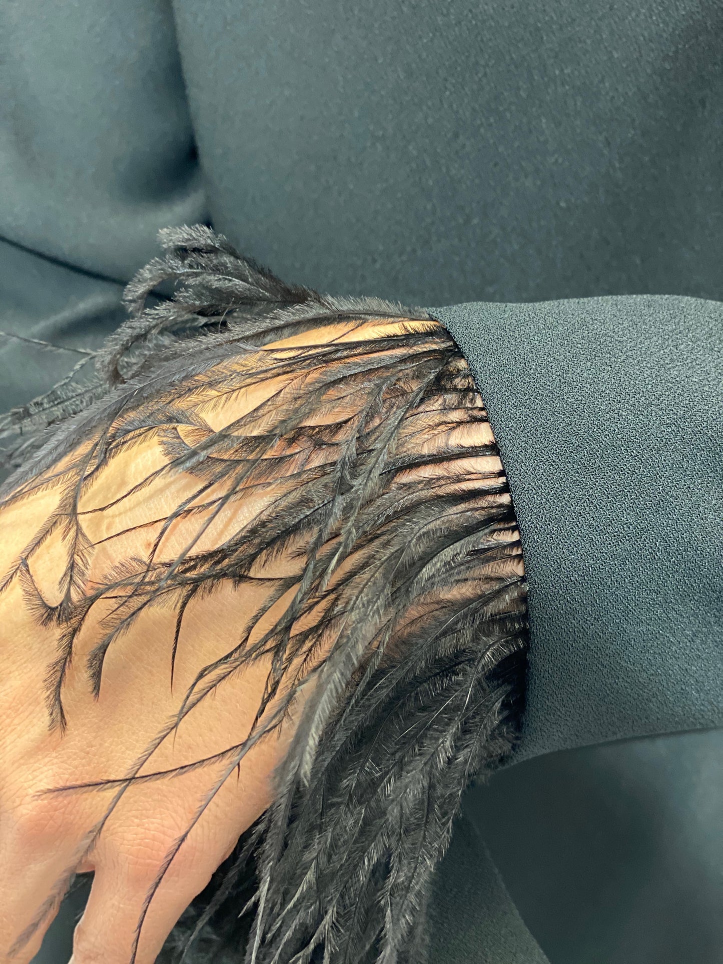 Cocktailjurk met lange mouwen