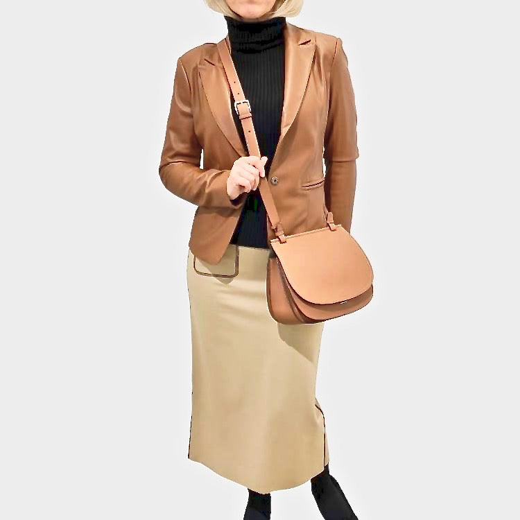 Dames luxe crossover tas "Fabienne" design by Meggy K.Munich