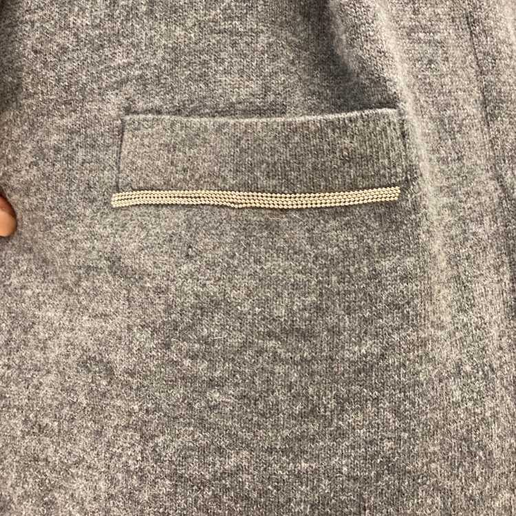 Lange cashmere blend vest zonder sluiting van Chicca Lualdi