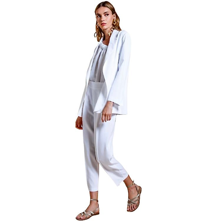 Asymmetrische top met strik op een schouder