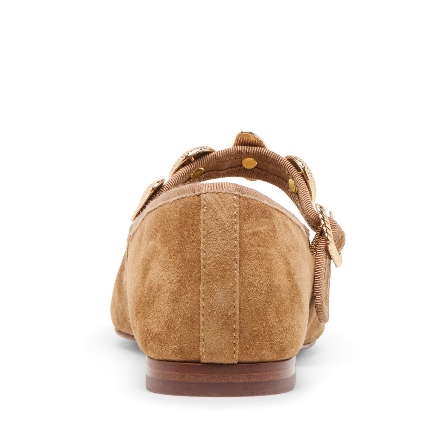 Cognac Ballerina met Gouden Gespen – Dolce Vita | Steve Madden