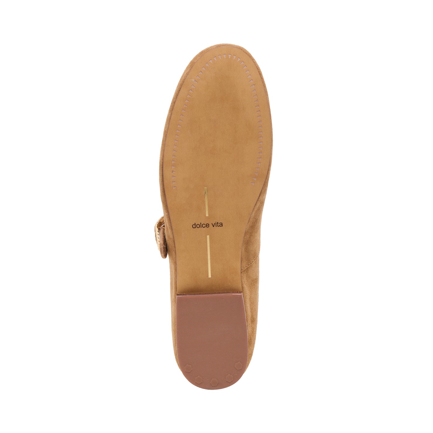Cognac Ballerina met Gouden Gespen – Dolce Vita | Steve Madden