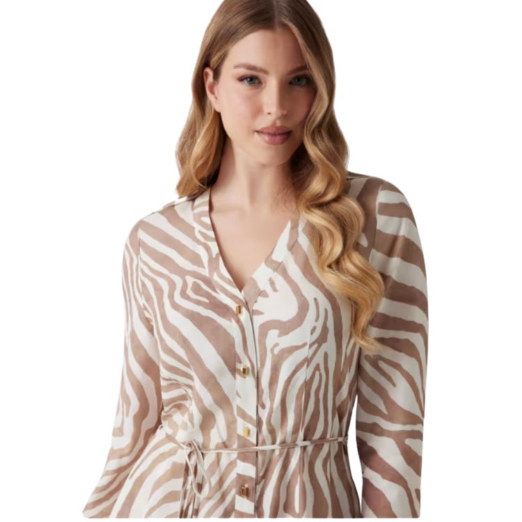 Maxi jurk met zebraprint
