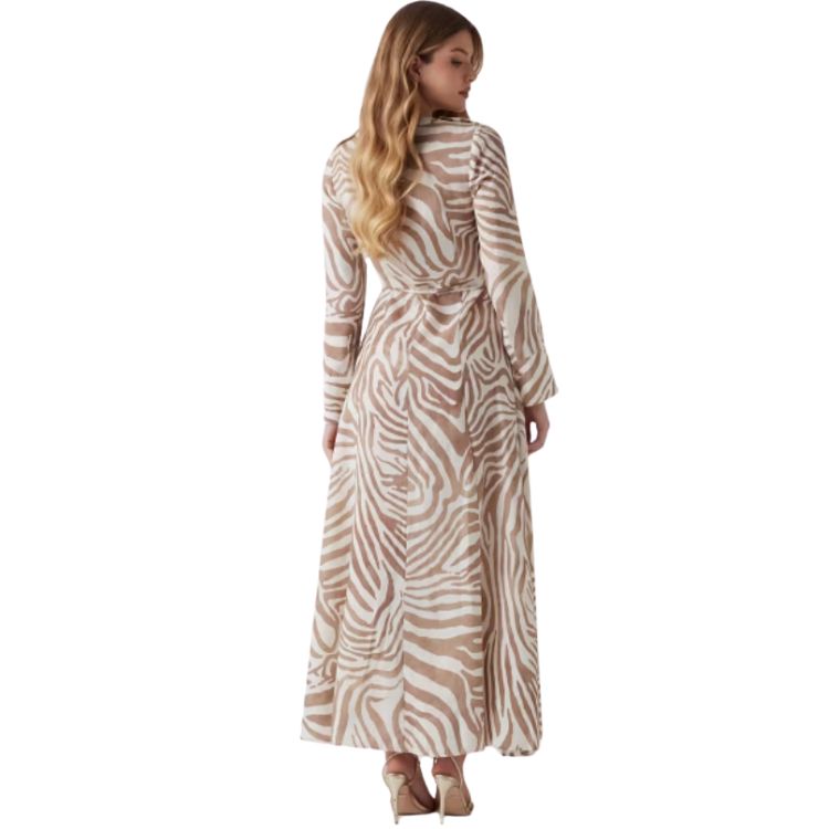 Maxi jurk met zebraprint