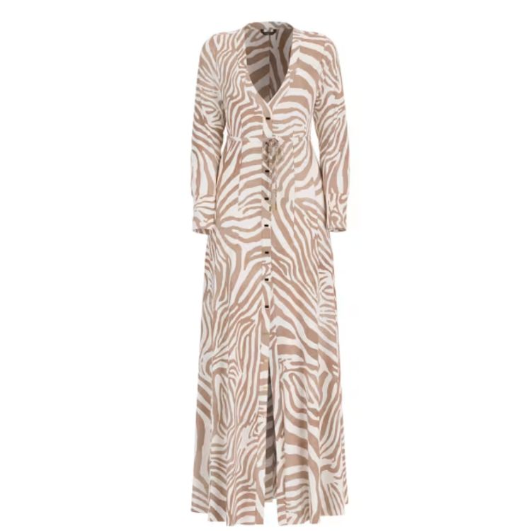 Maxi jurk met zebraprint