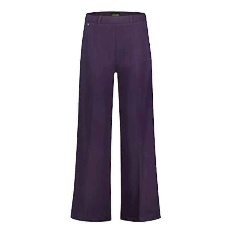 PARA-MI broek model Mira Twill Jersey deep purple kleur