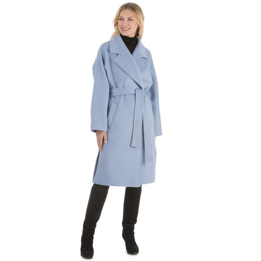 Luxe mohair wol blended lange jas