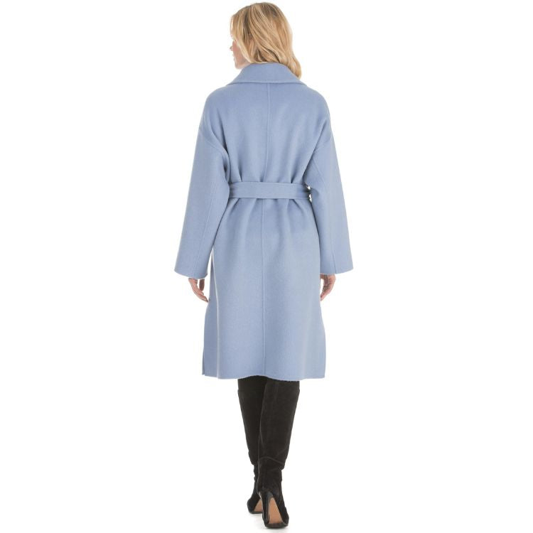 Luxe mohair wol blended lange jas