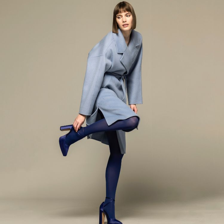 Luxe mohair wol blended lange jas