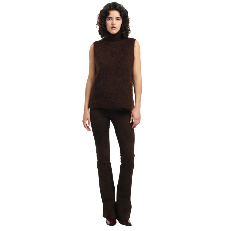 Blended mohair merino wol gilet