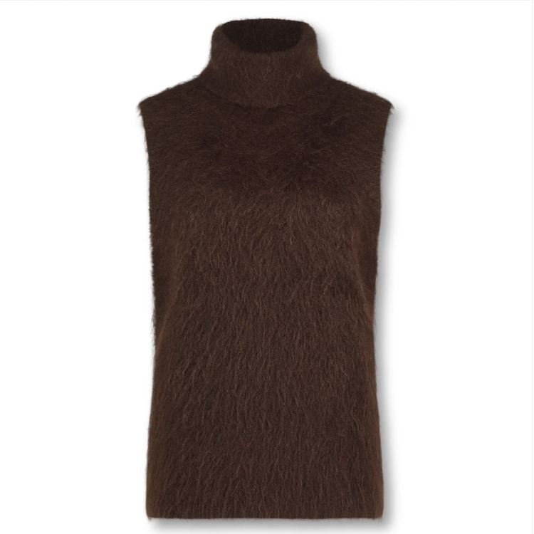 Blended mohair merino wol gilet
