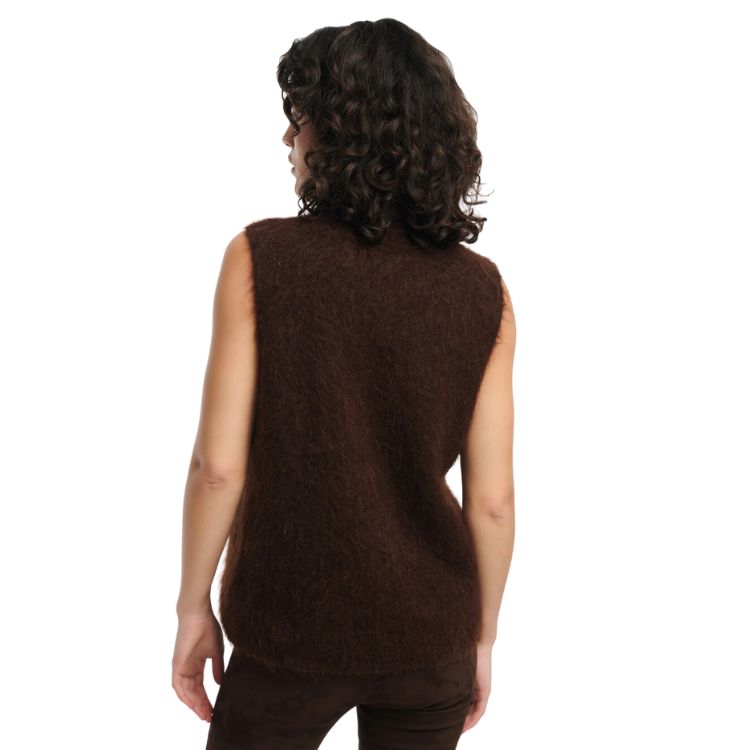 Blended mohair merino wol gilet