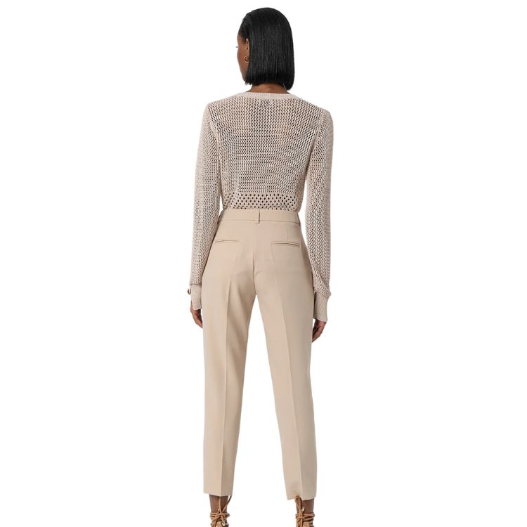 Rechte model broek met elastische band