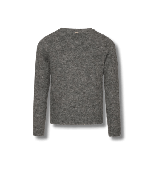 Fracomina Grey Knit Sweater with Sequins