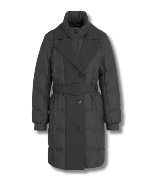 Black Down Trench Coat