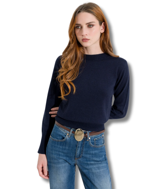 Wool & Cashmere Blouson Sweater