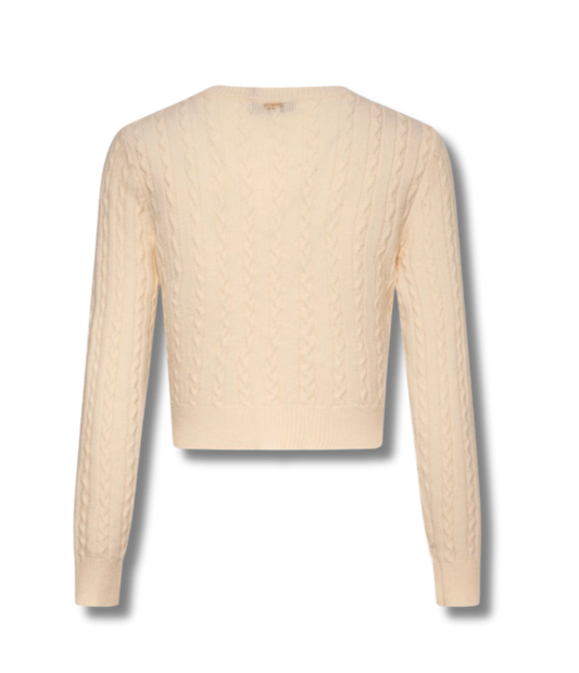 Fracomina Butter Cable-Knit Cardigan