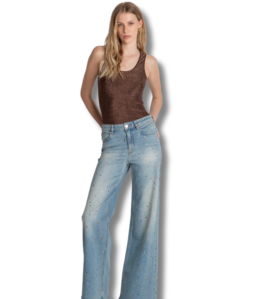 Eva flaird jeans with studs