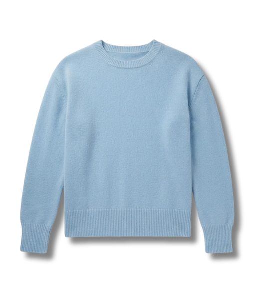 Handmade 100% Cashmere Oversized Crewneck