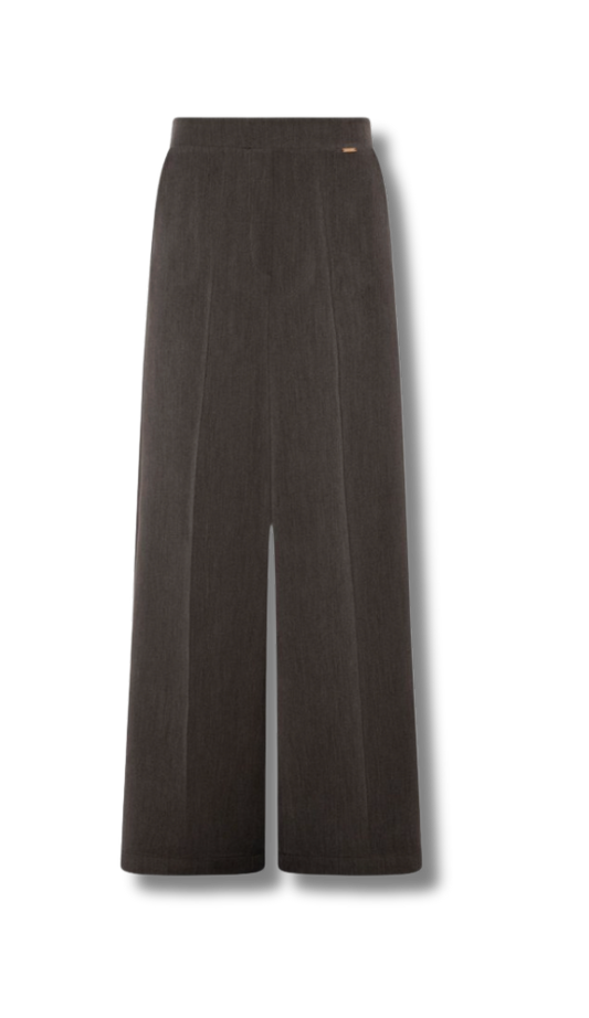 Fracomina Dark Grey Wide-Leg Trousers