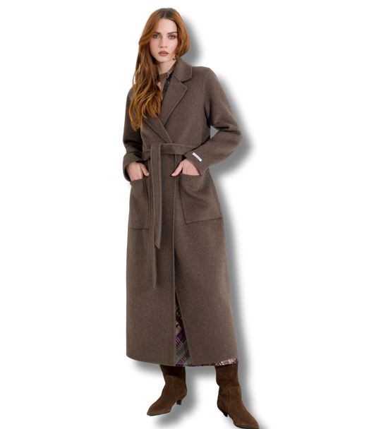 Handmade Wool & Camel Long Coat