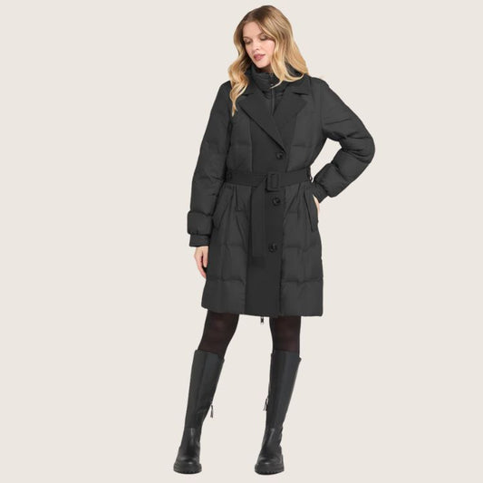 Zwarte Dons Trenchcoat – Made in Italy | Tijdloze Luxe Jas