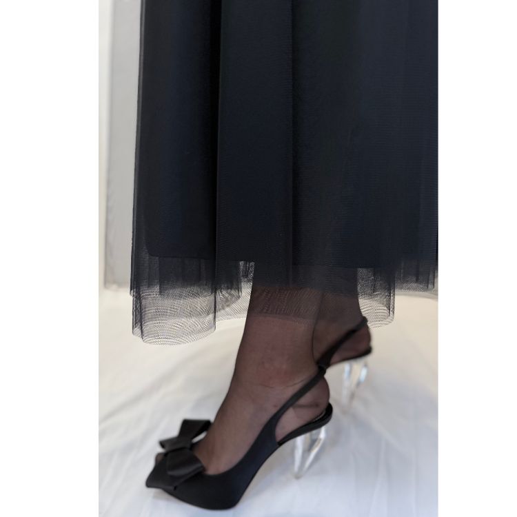 Zwarte Tulle Rok Maxi – Elegant & Feestelijk