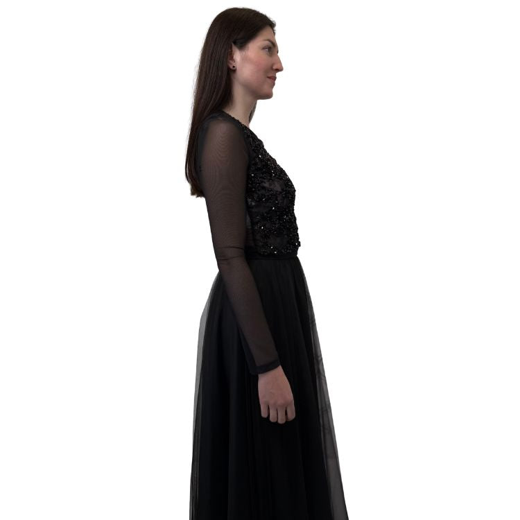 Zwarte Tulle Rok Maxi – Elegant & Feestelijk