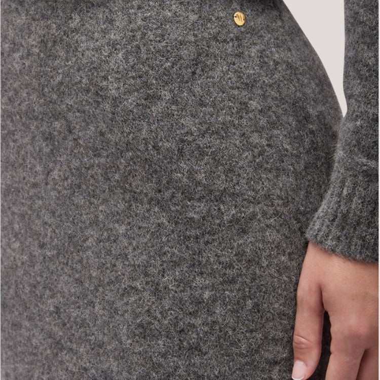 Gebreide pencil skirt in alpaca & wol – Tijdloze damesrok