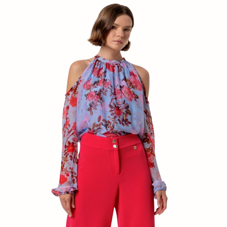 Zijden Blouse met Open Schouders – Subtiel Sensueel & Elegant | Fracomina