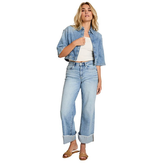 Mauve Jacket – Stoer & Vrouwelijk Denim Look