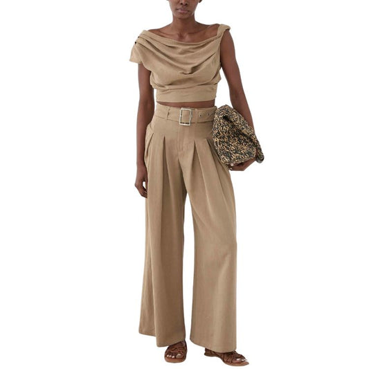 Asymmetrische Mouwloze Top – ELEH Prato Milano