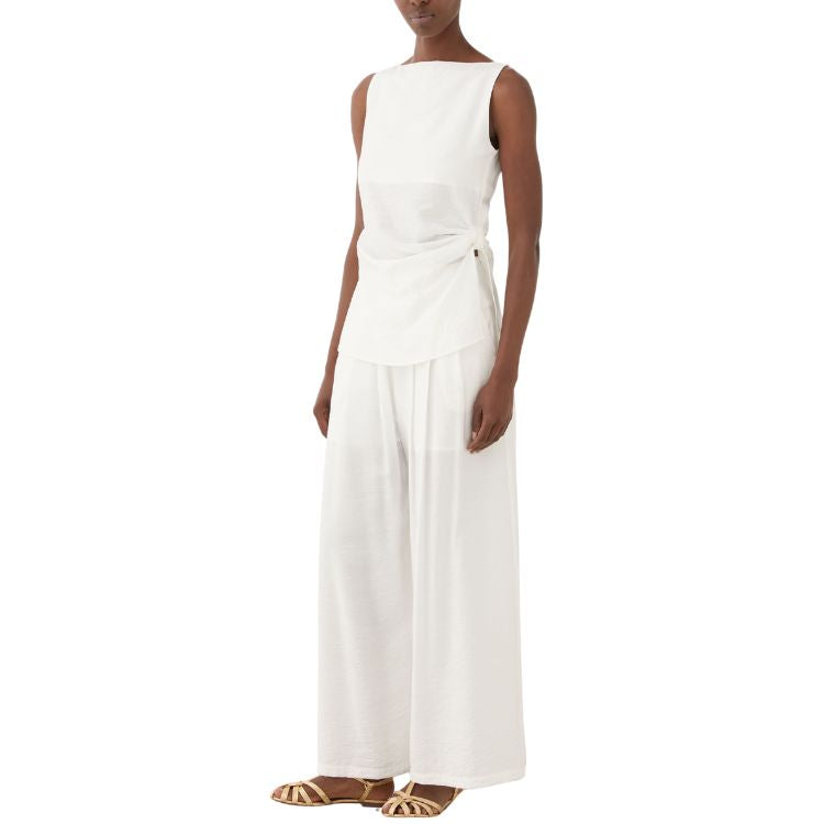 Wijde Pantalon in Zachte Viscose – Italiaanse Set | ELEH Prato