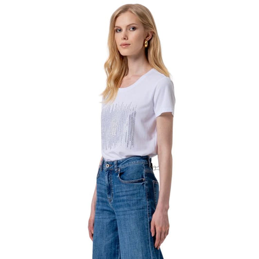 High Waist Wide Leg Jeans Stonewash – 100% Katoen | Fracomina