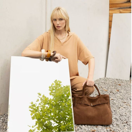 Handbag JILL Leather Suede Standard