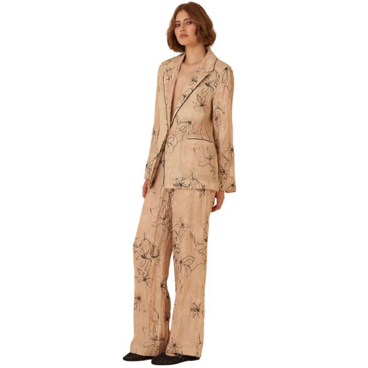 Vanity Blazer met Japanse Print – Viscose Blend | Hanami Dor Made in Italy