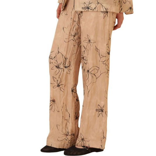 Varu Pantalon met Japanse Print – Viscose Blend | Hanami Dor Made in Italy