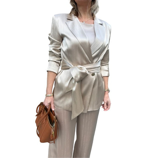 Fracomina Double Breasted Blazer – San Gold Lurex