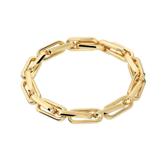 Bronzallure Milano Elastische Schakelarmband Goudkleur – Golden Rosé