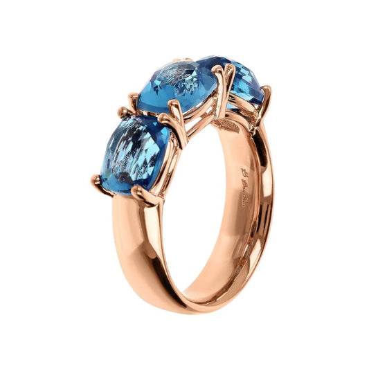 Bronzallure Milano Riviera Ring met Prism Gems – Golden Rosé