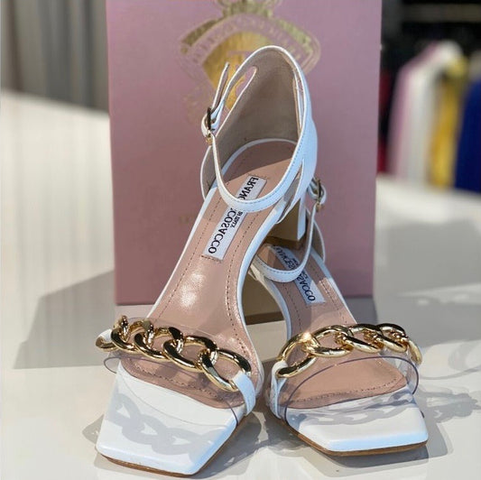 Witte italiaanse dames sandalen