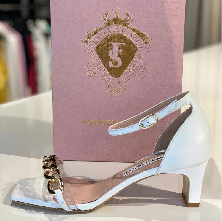 Witte italiaanse dames sandalen